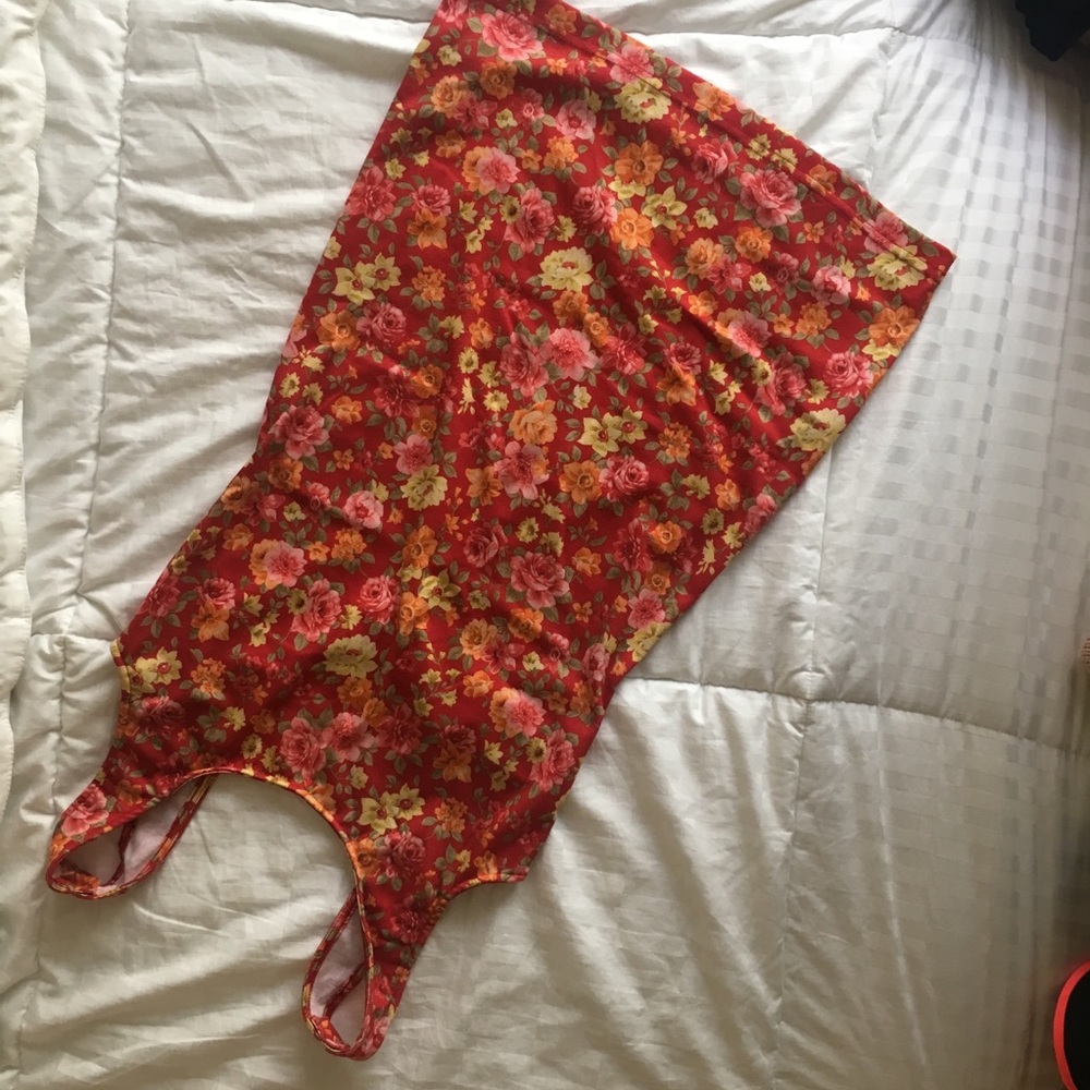 Free People Floral Body Con Mini